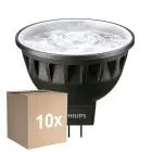 Voordeelpak 10x Philips Master LED Spot GU5.3 MR16 6.7W 460lm 24D - 940 Koel Wit | Beste Kleurweergave - Dimbaar - Vervangt 35W