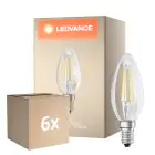Voordeelpak 6x Osram Classic LED E14 Kaars Filament Helder 5.5W 806lm - 827 Zeer Warm Wit | Dimbaar - Vervangt 60W