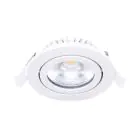 Noxion LED Kantelbaar Slim Spot Wit Rond 5W 550lm 60D - 940 Koel Wit | 85mm - IP54 - Dimbaar - Beste Kleurweergave